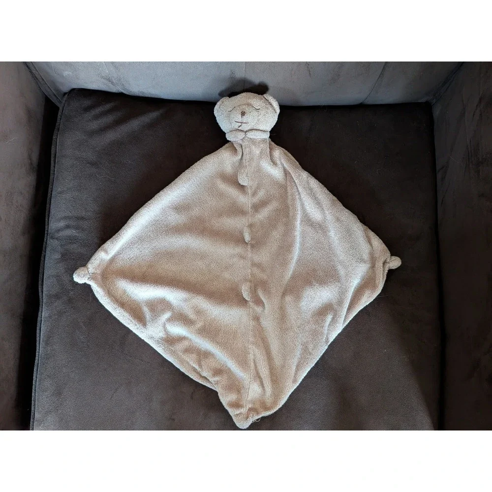 Carter's Tan Bear‎ Lovey Security Blanket Plush Baby Snuggler Neutral Brown